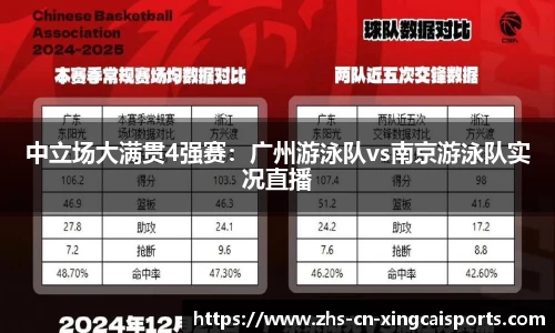 中立场大满贯4强赛:广州游泳队vs南京游泳队实况直播